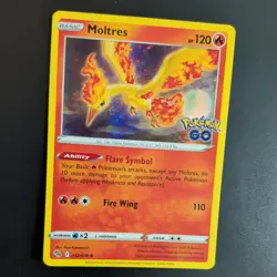MOLTRES 012/078 POKEMON CARD (POKEMON GO SET) HOLO - Image 3