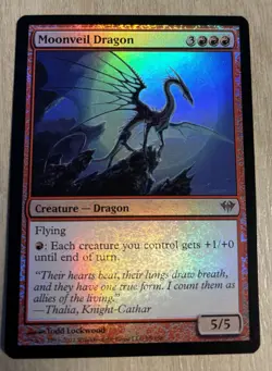 Moonveil Dragon Dark Ascension Foil MYTHIC Card #99/158 - Image 1