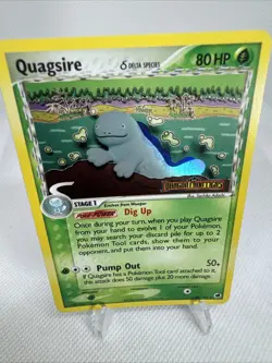 Quagsire 21/101 Stamped Pokemon Card EX Dragon Frontiers Reverse Holo Rare - Image 1