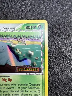 Quagsire 21/101 Stamped Pokemon Card EX Dragon Frontiers Reverse Holo Rare - Image 4