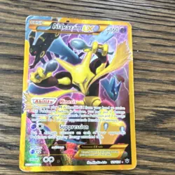 Pokemon Alakazam EX Secret Rare 125/124 Fates Collide Holo HP160 Card - Image 1