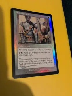 Mobilization. Enchantment Onslaught. MTG Card. Old vintage FOIL. Shooting star. - Image 1