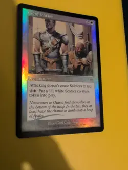 Mobilization. Enchantment Onslaught. MTG Card. Old vintage FOIL. Shooting star. - Image 2