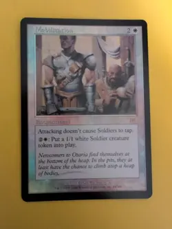 Mobilization. Enchantment Onslaught. MTG Card. Old vintage FOIL. Shooting star. - Image 4