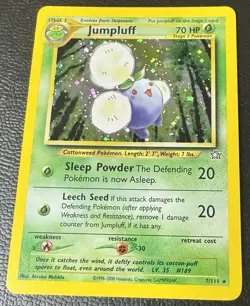 Jumpluff 7/111 Holo Rare Vintage Pokemon Card Neo Genesis - NM - Image 1