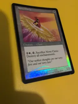 Nova Cleric x2 Onslaught. MTG Card. Old vintage FOIL. Shooting star. - Image 4