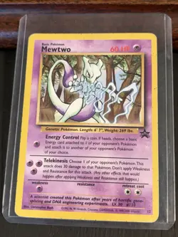 Pokemon Card - Mewtwo Black Star Promo Basic 12 - Image 1