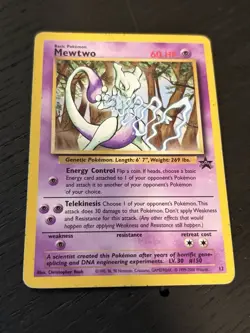Pokemon Card - Mewtwo Black Star Promo Basic 12 - Image 2