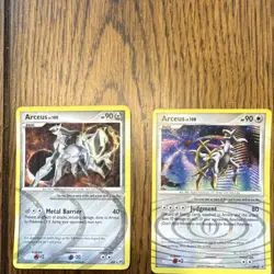 Pokemon TCG 2 Card Lot Arceus Basic Regular English 2009 Arceus Set - Image 1