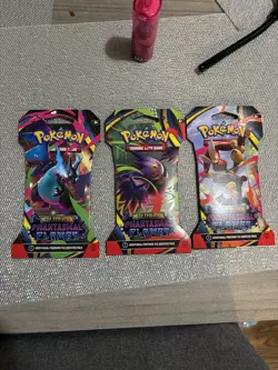 Pokemon Phantasmal Flames Sleeved Booster Cards 6 Packs Factory Sealed - Image 1