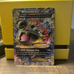 🐲 M Tyranitar EX Full Art 43/98 XY Ancient Origins Pokemon Card 💥 - Image 1