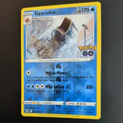 GYARADOS 022/078 POKEMON CARD (POKEMON GO SET) REVERSE HOLO - Image 4