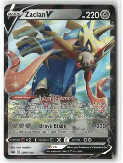 Pokemon Zacian V Promo SWSH: Sword & Shield Promo Cards SWSH018 NM - Image 1