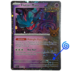 Flutter Mane 078/162 Cosmos Holo Rare Trick or Trade Pokemon Card LP w/ SWIRL 🌀 - Image 1