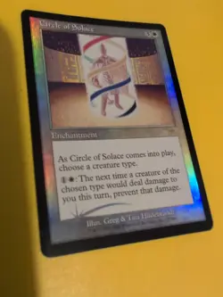 Circle of Solace. Onslaught. MTG Card. Old vintage FOIL. Shooting star. - Image 2