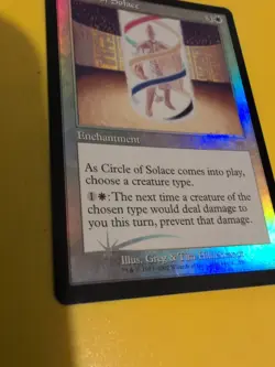 Circle of Solace. Onslaught. MTG Card. Old vintage FOIL. Shooting star. - Image 3