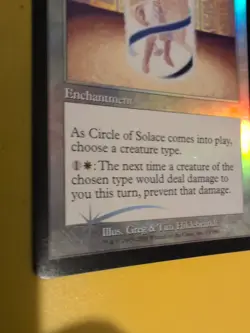 Circle of Solace. Onslaught. MTG Card. Old vintage FOIL. Shooting star. - Image 4