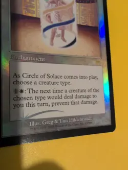 Circle of Solace. Onslaught. MTG Card. Old vintage FOIL. Shooting star. - Image 5