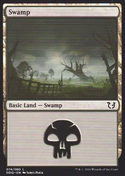 4x Swamp (074/080) MTG Duel Decks: Blessed vs. Cursed NM Magic Regular - Image 1