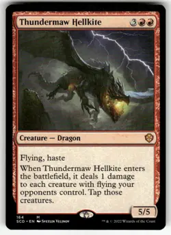 THUNDERMAW HELLKITE #164 MTG STARTER COMMANDER DECKS MYTHIC - Image 1