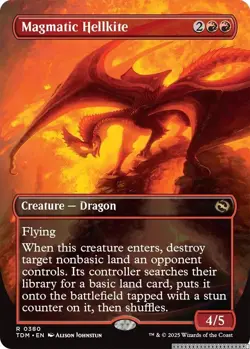 Magmatic Hellkite (Borderless) [TDM - 380] - NM [Normal] TCG MTG - Image 1