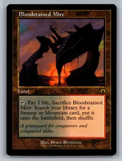 Bloodstained Mire (Retro Frame) Modern Horizons 3 #435 Magic MTG - Image 1
