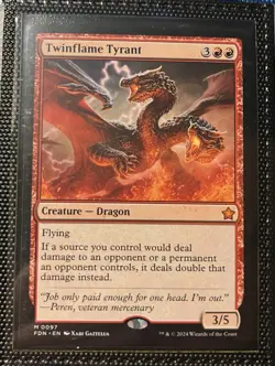 MTG Twinflame Tyrant Foundations 097 - Image 1