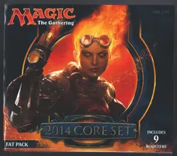 MTG Magic the Gathering 2014 BASE SET FAT PACK New Sealed 9 boosters - Image 1