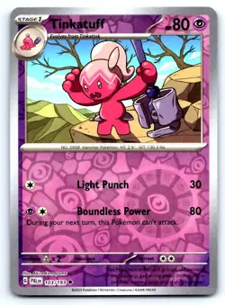 Pokemon Tinkatuff SV02: Paldea Evolved PAL Reverse Holofoil 103/193 NM TCG - Image 1