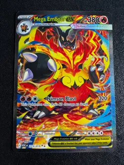 Pokemon TCG Mega Emboar ex 273/217 Ascended Heroes Special Illustration Rare NM - Image 1
