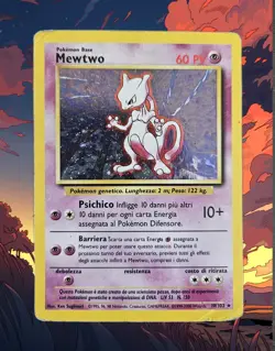 Pokemon Mewtwo 10/102 Set Base - HOLO - Ita - Vintage - POOR - Image 1