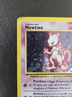 Pokemon Mewtwo 10/102 Set Base - HOLO - Ita - Vintage - POOR - Image 3