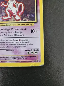 Pokemon Mewtwo 10/102 Set Base - HOLO - Ita - Vintage - POOR - Image 5