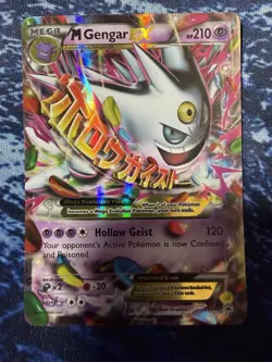 Mega Gengar EX #XY166 XY Holo Full Art Pokemon Promo 2016 MP/HP - Image 2