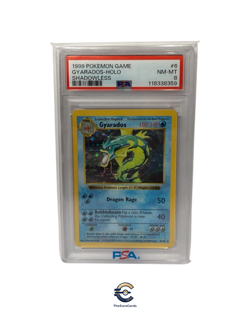 PSA 8 Shadowless Gyarados Holo 1999 Base Set #6 Pokemon NM-MT - Image 1