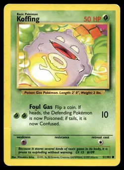 KOFFING 51/102 COMMON BASE SET POKEMON - Image 1