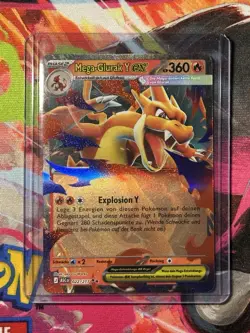 Mega Glurak Y ex (ASC 022) Erhabene Helden Full Art 022/217 Pokemon Karte NM - Image 3