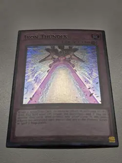 Iron Thunder MP25-EN058 Prismatic Secret Rare Yugioh 1st Edition 2025 Mega-Pack - Image 3
