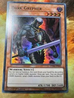Dark Grepher Super Rare Dark Saviors DASA-EN042 NM 1st Edition Yugioh - Image 1