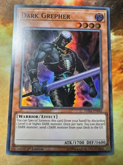 Dark Grepher Super Rare Dark Saviors DASA-EN042 NM 1st Edition Yugioh - Image 2