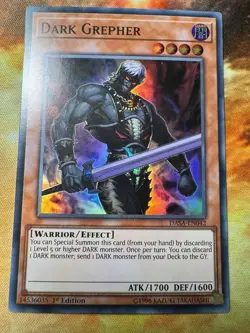 Dark Grepher Super Rare Dark Saviors DASA-EN042 NM 1st Edition Yugioh - Image 3