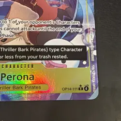 One Piece Perona - OP14-111 (Alternate Art) OP14-111 The Azure Sea's Seven Foil - Image 5