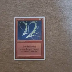 Manabarbs 4th Edition Mtg Magic the Gathering 1995 Red Rare - Image 1