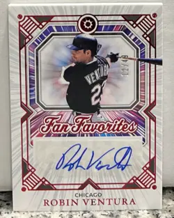 ROBIN VENTURA 2025 Panini Boys Of Summer FAN FAVORITES AUTO SN# /49 White Sox - Image 1