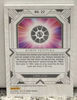 ROBIN VENTURA 2025 Panini Boys Of Summer FAN FAVORITES AUTO SN# /49 White Sox - Image 2