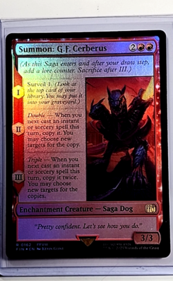 2025 MTG Magic the Gathering FIN Final Fantasy Foil #162 Summon GF Cerberus - Image 1