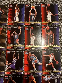 1996 Upper Deck Team USA Olympic Basketball Card Lot (24 Cards) Gold Die Cut - Image 5