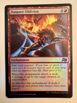 x1 Outpace Oblivion DFT Aetherdrift MTG 139 FOIL UNCOMMON - Image 1