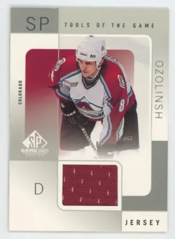 2000-01 SP Game Used Tools of the jersey Sandis Ozolinsh Colorado Avalanche #SO - Image 1