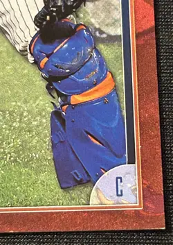 2015 Bowman Paper Travis d'Arnaud Red Parallel #d 2/5 No. 98 New York Mets - Image 4
